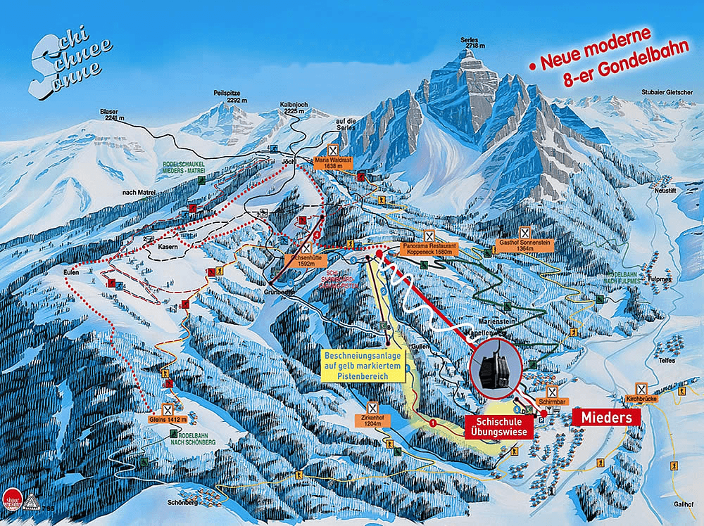 Serles – Mieders ski resort