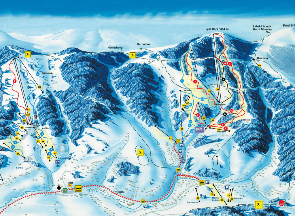 Modrá Hvězda-Bahýnka ski resort